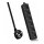 helos Steckdosenleiste CLASSIC, 6-fach, schwarz, 1,5m, mit Schalter