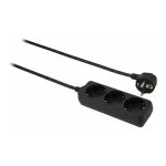 helos Steckdosenleiste CLASSIC, 3-fach, schwarz, 5,0m,...