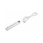 helos Steckdosenleiste CLASSIC, 6-fach, wei, 3,0m, mit...