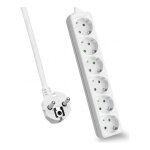 helos Steckdosenleiste CLASSIC, 6-fach, wei, 1,5m, ohne...
