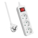helos Steckdosenleiste CLASSIC, 3-fach, wei, 1,5m, mit...