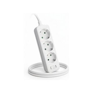 helos Steckdosenleiste CLASSIC, 3-fach, wei, 3,0m, ohne Schalter