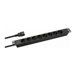 helos 19" Steckdosenleiste PROFESSIONAL, 8-fach,...