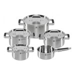 Pure Kochgeschirrset 5-tlg. 18/10 Edelstahl silber