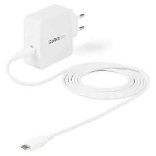 StarTech KAB StarTech USB C Wall Charger, USB C Laptop Charger 60W PD, 6ft/2m Cable, Universal Compact Type C Power Adapter