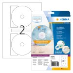 HERMA CD-Etiketten Maxi A4 weiß 116 mm Papier opak...