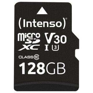 CARD Intenso 128GB MicroSDXC Speicherkarte Professional [inkl. SD Adapter]