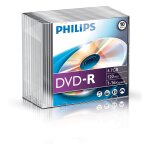 1x10 Philips DVD-R 4,7GB 16x SL