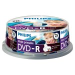 1x25 Philips DVD-R 4,7GB 16x IW SP