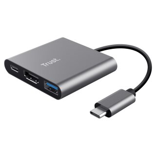 Trust Dalyx 3-in-1 Multiport USB-C Adapter - Dockingstation