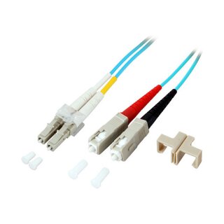 EFB Duplex Patchkabel LC-SC 50/125 OM3 LSZH 2mm 2.0m aqua