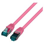 EFB RJ45 Patchk. S/FTP Cat.6A LSZH Cat.7 Rohk. 7.50m magent