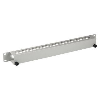 EFB 19" 1HE Kabelführungspanel mit Abdeckung, RAL7035