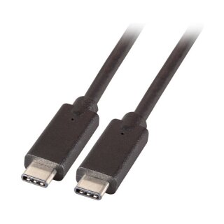 USB Kabel Type C S/S C->C 0,5m schwarz USB 3.2 Gen.1
