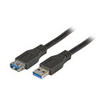 EFB USB3.0 Verlängerungskabel A-A St-Bu 5,0m schwarz...