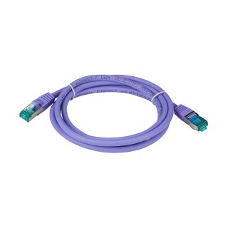 EFB RJ45 Patchk. S/FTP Cat.6A LSZH Cat.7 Rohk. 10.00m violet