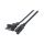 EFB Netzkabel USA/NEMA 5-15P-C7 180°,sw,1.8m,SPT-2 AWG18x2C