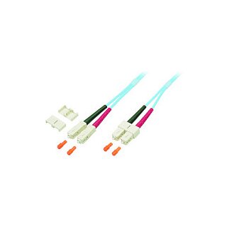 EFB-Elektronik Duplex Jumper SC-SC 50/125, OM3, LSZH, aqua, 3.0mm, 1m Hersteller: EFB Elektronik (O7413.1)