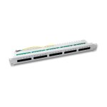 Patchpanel 25xRJ45 8/4 1HE ISDN, grau, Cat. 3