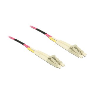 Delock LWL Kabel LC Duplex zu LC Duplex Multimode OM4 50 m