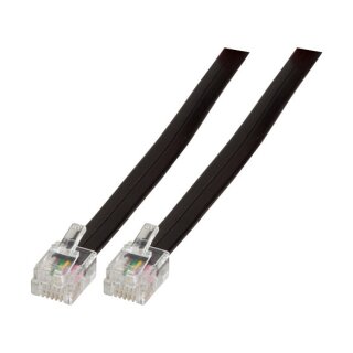 EFB-Elektronik Modularkabel schwarz, 2 x RJ12 (6/6) Stecker, 1:1, 1,0 m Hersteller: EFB Elektronik (K2404SW.1)