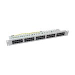 Patchpanel 50xRJ45 8/4 1HE ISDN, grau, Cat. 3