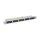 Patchpanel 50xRJ45 8/4 1HE ISDN, grau, Cat. 3