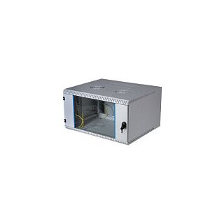 EFB 19" Wandgehäuse 15HE, schwenkend, 2-teilig, RAL7035, Tiefe 600 mm