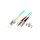 EFB Duplex Patchkabel LC-SC OM3 7,5m LSZH 2mm aqua