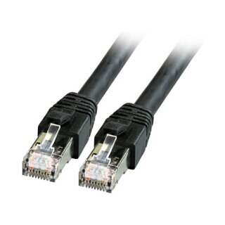EFB RJ45 Patchkabel Cat.8.1 S/FTP LSZH BC schwarz 0,5m