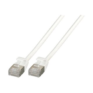 EFB RJ45 Patchkabel Cat.6A U/FTP TPE 4mm ultraflex wei 1m