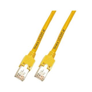 EFB RJ45 Patchkabel Cat.5e F/UTP LSZH Draka UC300 TM11 gelb 0,5m