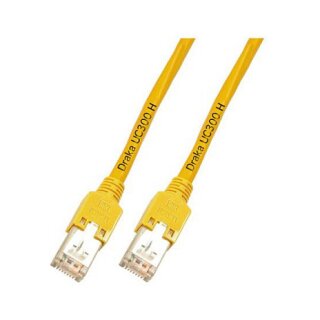 EFB RJ45 Patchkabel Cat.5e F/UTP LSZH Draka UC300 TM11 gelb 1m