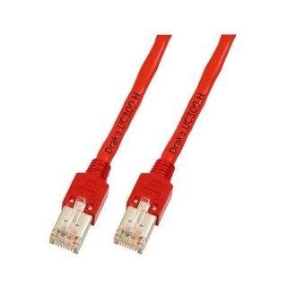 EFB RJ45 Patchkabel Cat.5e F/UTP LSZH Draka UC300 TM11 rot 1m