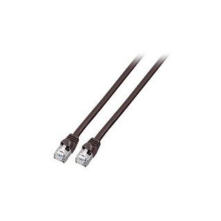 EFB RJ45 Patchkabel S/FTP, Cat.6, PVC, kurze Tlle, UL, 2m, schwarz