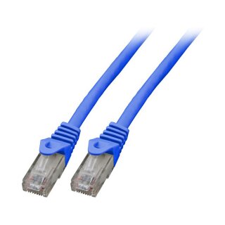 EFB RJ45 Patchkabel Cat.6 U/UTP LSZH CCA blau 20m