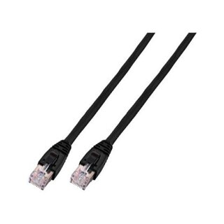 EFB RJ45 Patchkabel Cat.6 U/UTP LSZH CCA schwarz 3m