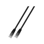 EFB RJ45 Patchkabel Cat.6 U/UTP PVC CCA schwarz 3m