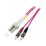 EFB Duplex Patchkabel LC-ST OM4 1m LSZH 2mm erikaviolett