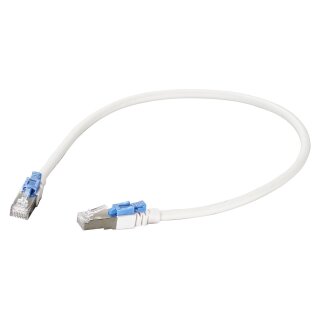 EFB RJ45 Patchkabel Cat.6A S/FTP LSZH BC AWG26 abschliebar wei 0,5m
