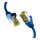 EFB RJ45 Patchkabel Cat.6A S/FTP LSZH Draka UC900 TM31 blau 0,15m