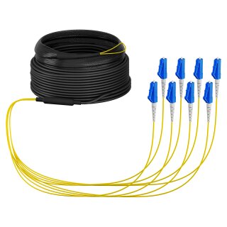 EFB Trunkkabel U-DQ(ZN)BH OS2 8E (1x8) LC-LC 10m Dca LSZH G657A1