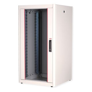 ROLINE 19-Zoll Netzwerkschrank Basic 22 HE, 600x600 BxT Glastr grau
