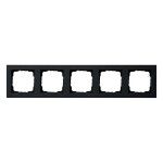 GIRA 021509 Abdeckrahmen 5f Gira E2 Schwarz m