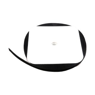 Klettband 20mm schwarz, 25 Meter Rolle