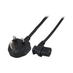 EFB Netzleitung UK BS1363A-C13 90 , schwarz, 1,8 m, 3 x...