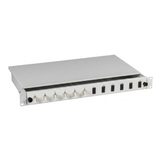EFB Spleibox gr ausziehbar LC OS2 24xPigtail abgesetzt & 12xDuplex-Kupplung