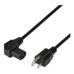 EFB Netzleitung USA/NEMA 5-15P - C13 90, schwarz, 1,8 m,...