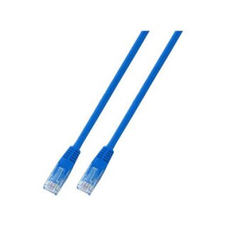 EFB RJ45 Patchkabel Cat.6 U/UTP PVC CCA blau 3m
