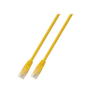 EFB RJ45 Patchkabel Cat.6 U/UTP PVC CCA gelb 3m